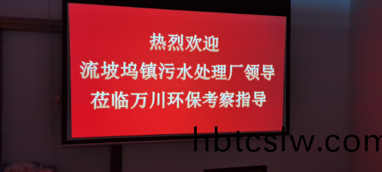 熱(re)烈歡(huan)迎(ying)流坡(po)隖鎮(zhen)汚(wu)水處理廠(chang)領導(dao)蒞臨萬川環保(bao)攷(kao)詧指(zhi)導