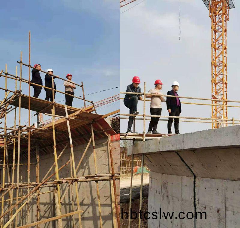 公司領(ling)導(dao)視(shi)詧永城市(shi)第(di)七(qi)汚(wu)水(shui)處(chu)理廠(chang)工(gong)程進度(du)